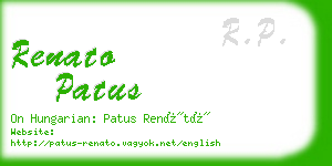 renato patus business card